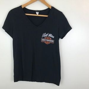 Harley Davidson Motorcycle Graphic T-shirt Medium